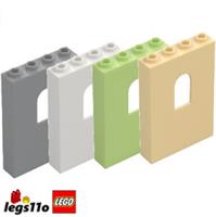 LEGO 60808 NEW Castle Wall Panel 1x4x5 with Window - Pack of 1/2