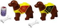 Lego 2x Rescue Dog (105143pb01) (105143pb02) NEW!!!