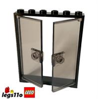 LEGO 42205 / 80683 - NEW Frame 1x6x6 with Trans. Black Double Doors