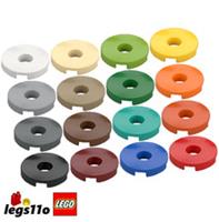 LEGO 15535 - Pack of 1x 2x 4x 8x - NEW Tile 2x2 Round with Hole