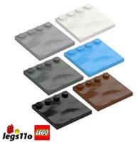 LEGO 6179 - Pack of 1x 2x 4x - NEW Tile Plate 4x4 with Studs on Edge