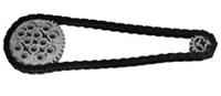 Lego Technic LBG Gear 40 Tooth (3649) with 50x Chain Link and Gear 16 Tooth NEW!