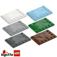 LEGO 6180 - Pack of 1x 2x 4x - NEW Tile Plate 4x6 with Studs on 3 Edges