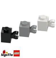 LEGO 60476 / 65459 NEW Brick 1x1 with Horizontal Clip - Pack of 1x 2x 4x 8x