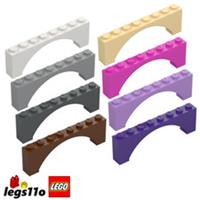 LEGO 3308 / 40296 / 16577 NEW Arch Brick 1x8x2 - Pack of 1x 2x 4x