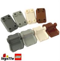 LEGO 30166 - Pack of 1x 2x 4x - NEW Shield Plate 2x3 Inverted with Handle Bar