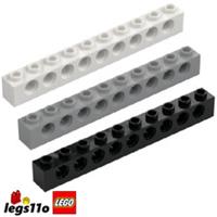 LEGO 2730 NEW Technic Brick 1x10 - Pack of 1x 2x 4x