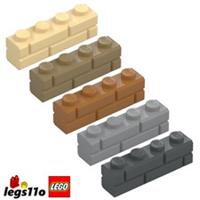 LEGO 15533 NEW Brick 1x4 with Embossed Masonry Bricks - Pack of 1x 2x 4x