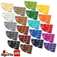 LEGO 30565 NEW Plate 4x4 with Round Corner - Pack of 1x 2x 4x