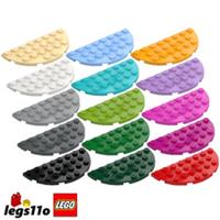 LEGO 22888 NEW Plate 4x8 Round Half Circle - Pack of 1x 2x 4x