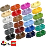 LEGO 35480 - Pack of 1x 2x 4x 8x - NEW Plate 1x2 with Round Ends & Open Studs