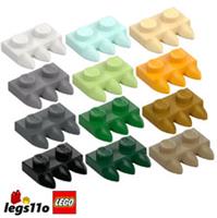 LEGO 15208 - Pack of 1x 2x 4x 8x - NEW Plate 1x2 with 3 Side Teeth