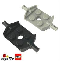 LEGO 39767 / 6157 - Pack of 1x 2x 4x 8x - NEW Plate 2x2 with Wide Wheel Holders