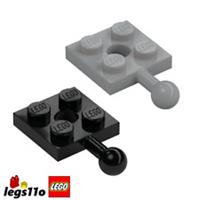 LEGO 3768 / 15456 / 67324 - Pack of 1x 2x 4x - NEW Plate 2x2 with Tow Ball Joint