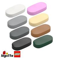 LEGO 1126 Pack of 1x 2x 4x - Tile 1x2 with Round Ends Oval NEW