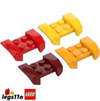 LEGO 44674 - Pack of 1x 2x 4x - NEW Vehicle Mudguard Plate 2x4
