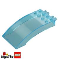 LEGO 46413 - NEW Cockpit Windscreen 4x8x2 Curved with Hinges and 8 Studs