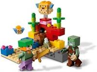 LEGO Minecraft The Coral Reef 92 Pieces Set Age 7+ Years Alex Minifigure 21164
