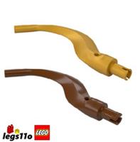 LEGO 24204 / 65041 / 5156 - Pack of 1x 2x - NEW Tree Branch Curved Tail with Pin