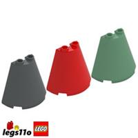 LEGO 38317 - Pack of 1x 2x - NEW Half Cone 2x4x3 - choose colour