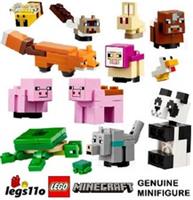 LEGO Minecraft Animal minifigures - NEW choose Wolf Cat Rabbit Sheep Cow Pig Bee