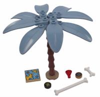 Lego Sand Blue Palm Tree with Pirates accessories NEW!!!