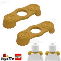 LEGO Minifigure Shoulder Epaulettes NEW - Pack of 2x - 2526 Gold