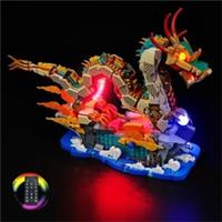 LED Light Kit for Lego 80112 Auspicious Dragon New Year Lighting, Remote GC623
