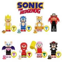 Custom Lego Sonic The Hedgehog Knuckles Video Game Hero 8 X Mini figures Toy