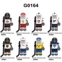 Custom Lego Sports Memorabilia Ice Hockey Team Hero 8 X Mini figures Toy
