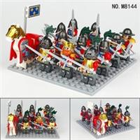 Custom Lego Roman Hero Castle Knights Medieval Soldier 12 Mini figures Toy