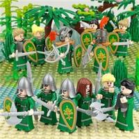 Custom Lego Lady Hero Castle Knights Medieval Soldier 12 X Mini figures Toy