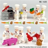 Custom Lego City Chef Cook Kitchen 10 X Mini figures Toy Collectible Model Hero