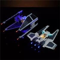 LED Light Kit for Lego 75348 Mandalorian Fang Fighter vs TIE Interceptor - GC459