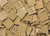 70 x LEGO 2x2 Tile 3068 - Dark Tan - Thin, Flat, Studless Plate PACK OF 70