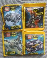 Lego DC Batman Minifigures & Vehicles Paper Poly Bags Sets x4 - New