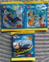 Lego City Minifigures Vehicles Poly Bags Sets x3 - New