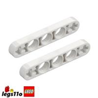 LEGO 11478 / 44864 Pack of 2x - Liftarm Half Beam 1x5 Thin with Axle Holes NEW