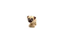 NEW LEGO PUG DOG Animal Friends Tan Reddish Brown Face 24111pb07 From Set 42609