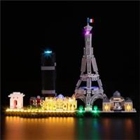 LED Light Set For Lego Paris Skyline 21044 Architecture Building Kit - P23901