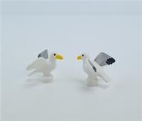 Lego City Spares - 2 x White Lego Seagulls 6029299 - Seagull (12891pb01)