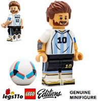 LEGO Lionel Messi NEW minifigure with Football & Signature Tile EDI002 Editions