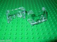 LEGO 2x Transparent Clear Windscreen 2x4x2 NEW!!!!!