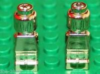 Lego 2x Gold Chrome Microfigure NEW!!!