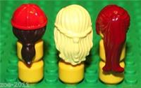 Lego 3x Ladies Girl Female Hair NEW!!!