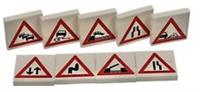 Lego 9x White Tile 2x2 Custom Printed Road Sign NEW!!! 1