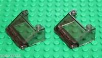LEGO 2x Transparent Black Windscreen 3x4x1-1/3 (57783) NEW!!!!!