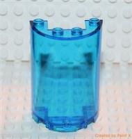 Lego 1x Transparent Dark Blue Half Cylinder Panel 2x4x5 (85941) NEW!!!
