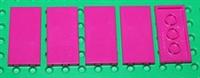 Lego 5x Magenta, Dark Pink Tile 2x4 NEW!!!