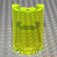 Lego 1x Transparent Neon Half Cylinder Panel 2x4x5 (85941) NEW!!!